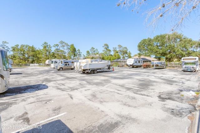 view of uncovered parking lot