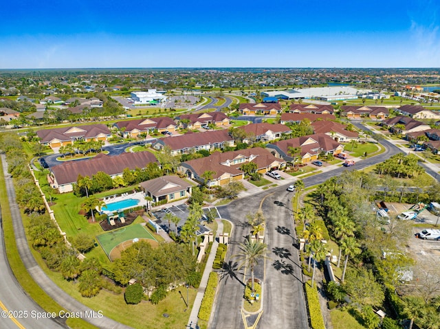 bird's eye view featuring a residential view