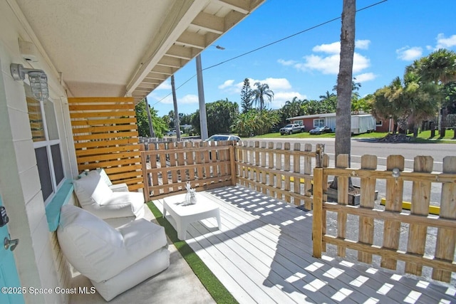 view of wooden terrace