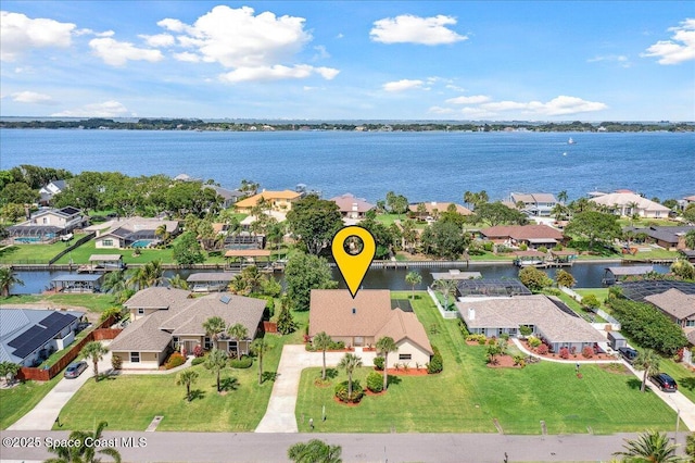 6315 Anchor Ln, Rockledge, FL 32955 - aerial view of residential area with a large body of water