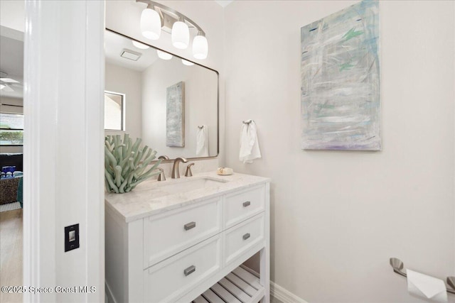 6315 Anchor Ln, Rockledge, FL 32955 - bathroom featuring vanity and plenty of natural light