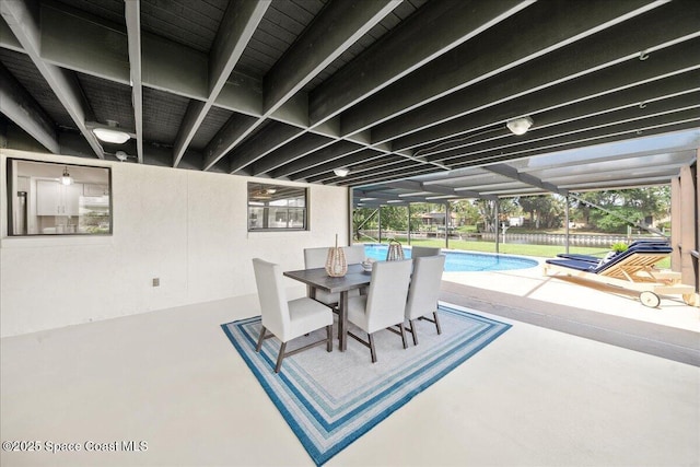 6315 Anchor Ln, Rockledge, FL 32955 - dining area with finished concrete floors