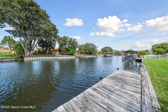6315 Anchor Ln, Rockledge, FL 32955 - dock featuring a water view