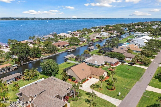 6315 Anchor Ln, Rockledge, FL 32955 - aerial view of residential area with a nearby body of water