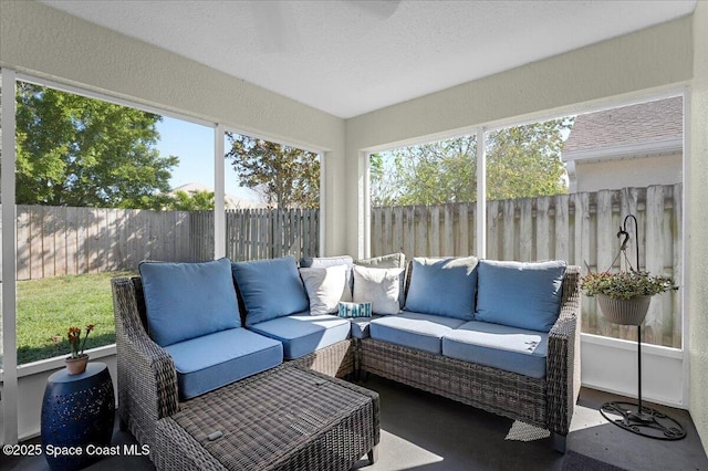 view of sunroom / solarium