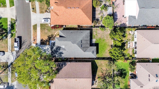 drone / aerial view featuring a residential view