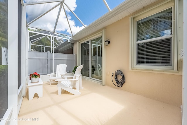 view of sunroom / solarium