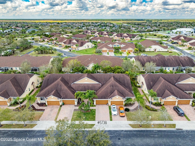 bird's eye view featuring a residential view