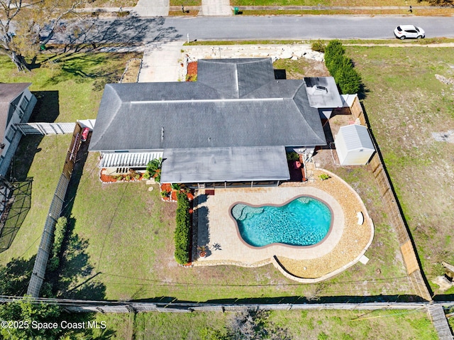 birds eye view of property