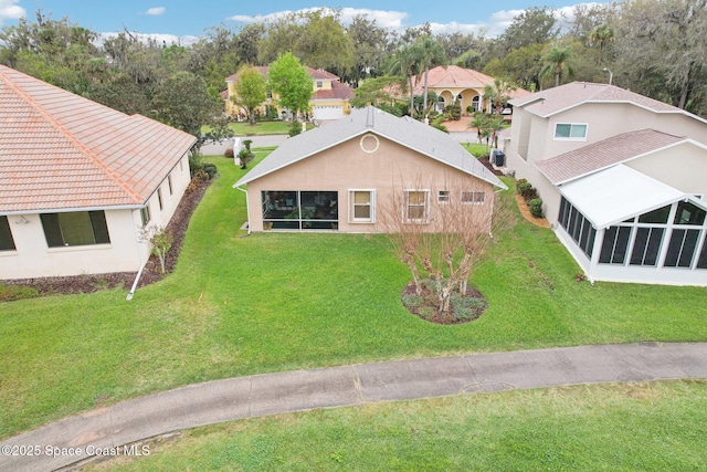 bird's eye view featuring a residential view