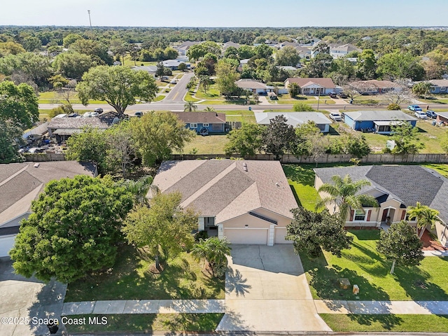 birds eye view of property featuring a residential view