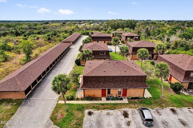 bird's eye view with a residential view