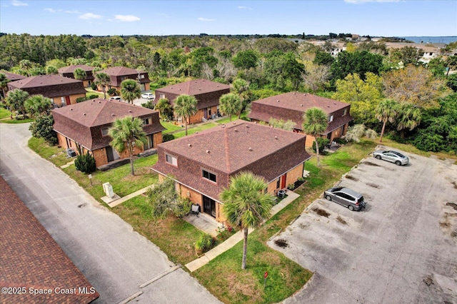 bird's eye view with a residential view