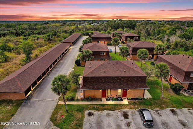 drone / aerial view featuring a residential view