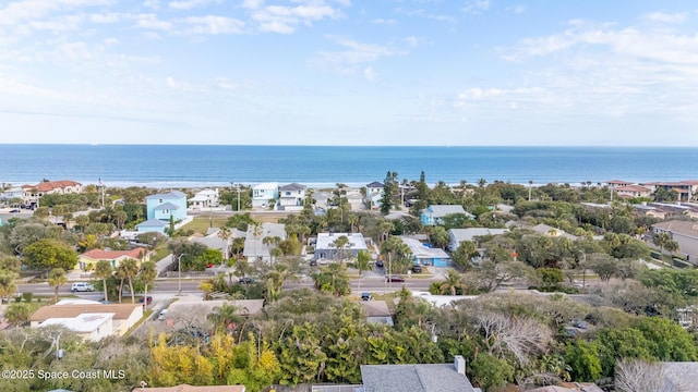 241 S Brevard Ave, Cocoa Beach, FL 32931 - birds eye view of property featuring a residential view and a water view
