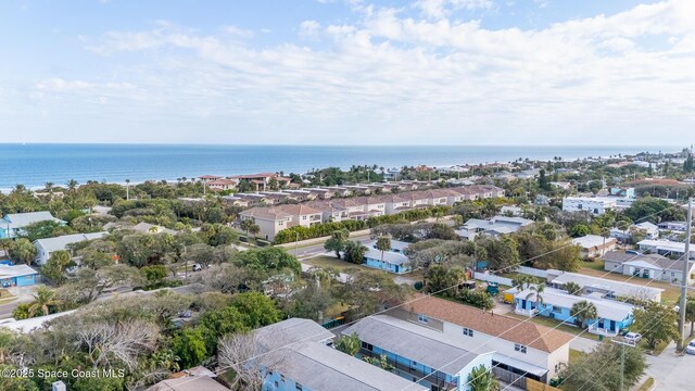 241 S Brevard Ave, Cocoa Beach, FL 32931 - birds eye view of property featuring a water view