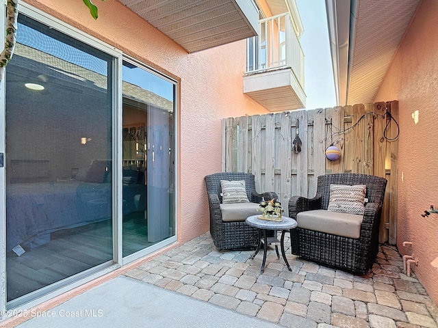 view of patio / terrace with fence