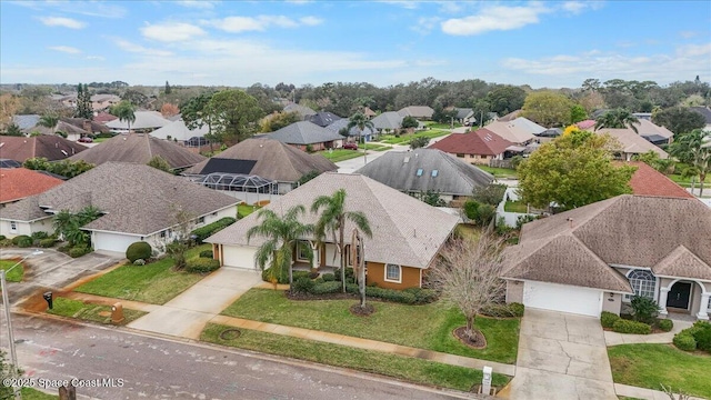 drone / aerial view featuring a residential view