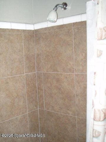 details with tiled shower