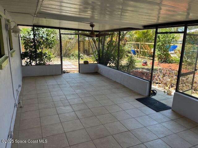 124 E Dover St E, Satellite Beach, FL 32937 - view of unfurnished sunroom