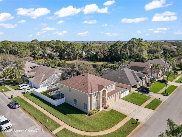 bird's eye view featuring a residential view