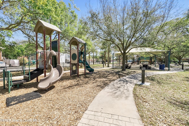 view of communal playground