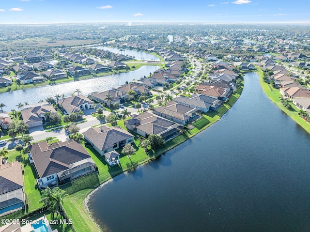 3882 Durksly Dr, Melbourne, FL 32940 - aerial view with a residential view and a water view