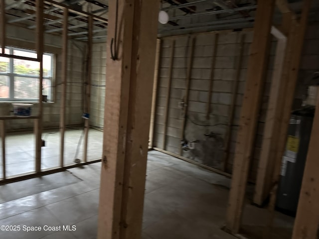 miscellaneous room featuring water heater