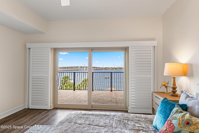 29 Riverside Dr Unit 402, Cocoa, FL 32922 - entryway with wood finished floors and a water view