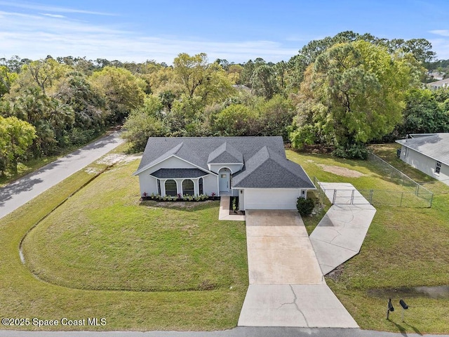 birds eye view of property