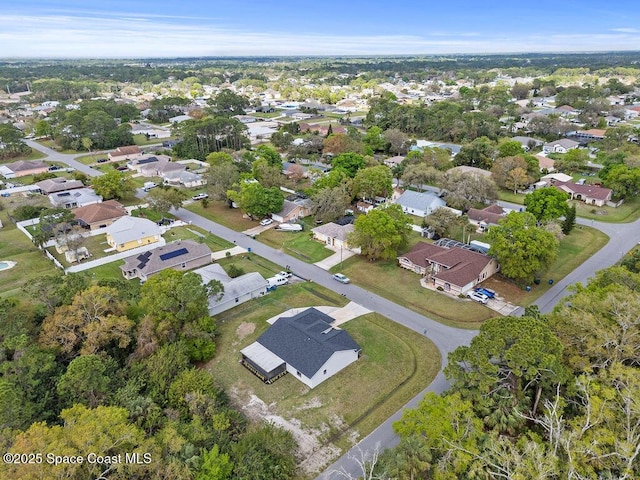 bird's eye view featuring a residential view