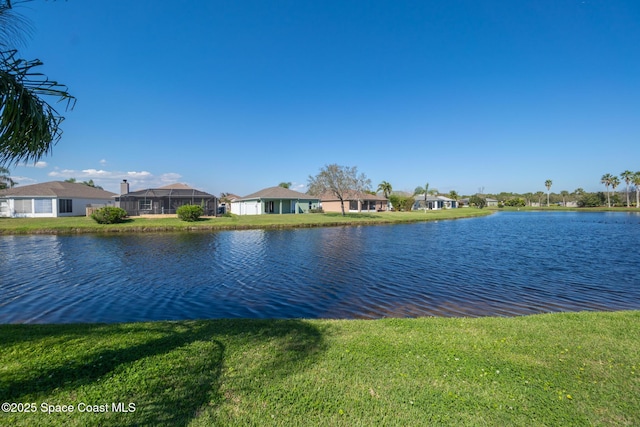 water view featuring a residential view