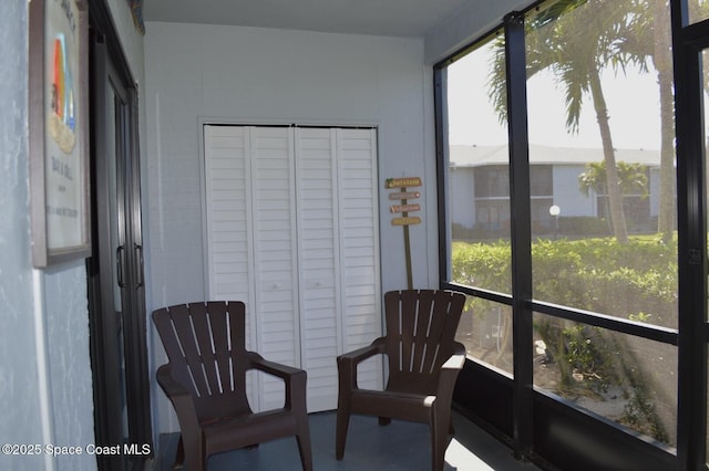 view of sunroom / solarium