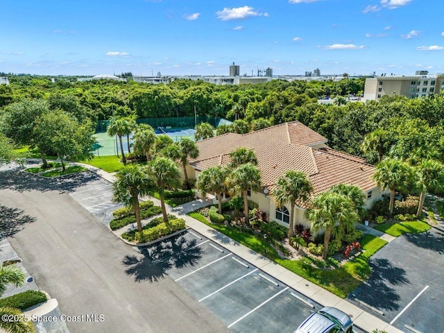 birds eye view of property