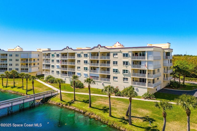 view of property featuring a water view