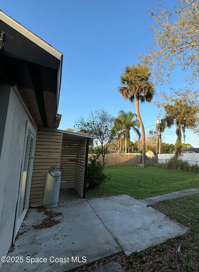 view of patio with fence