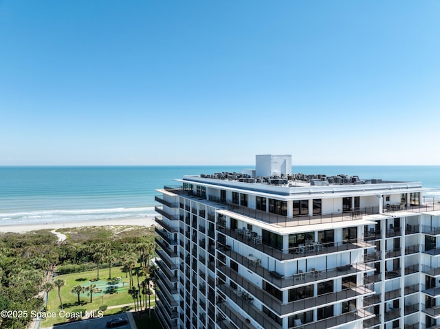 view of property with a water view