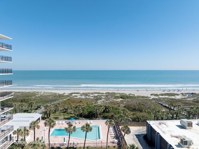 water view featuring a view of the beach