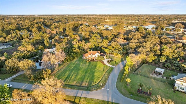 3794 Rambling Acres Dr, Titusville, FL 32796 - bird's eye view with a wooded view