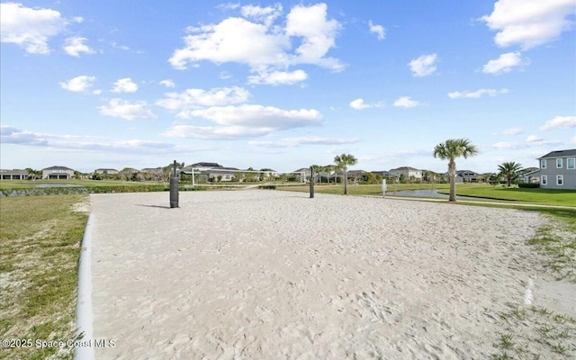 view of home's community with a residential view and volleyball court