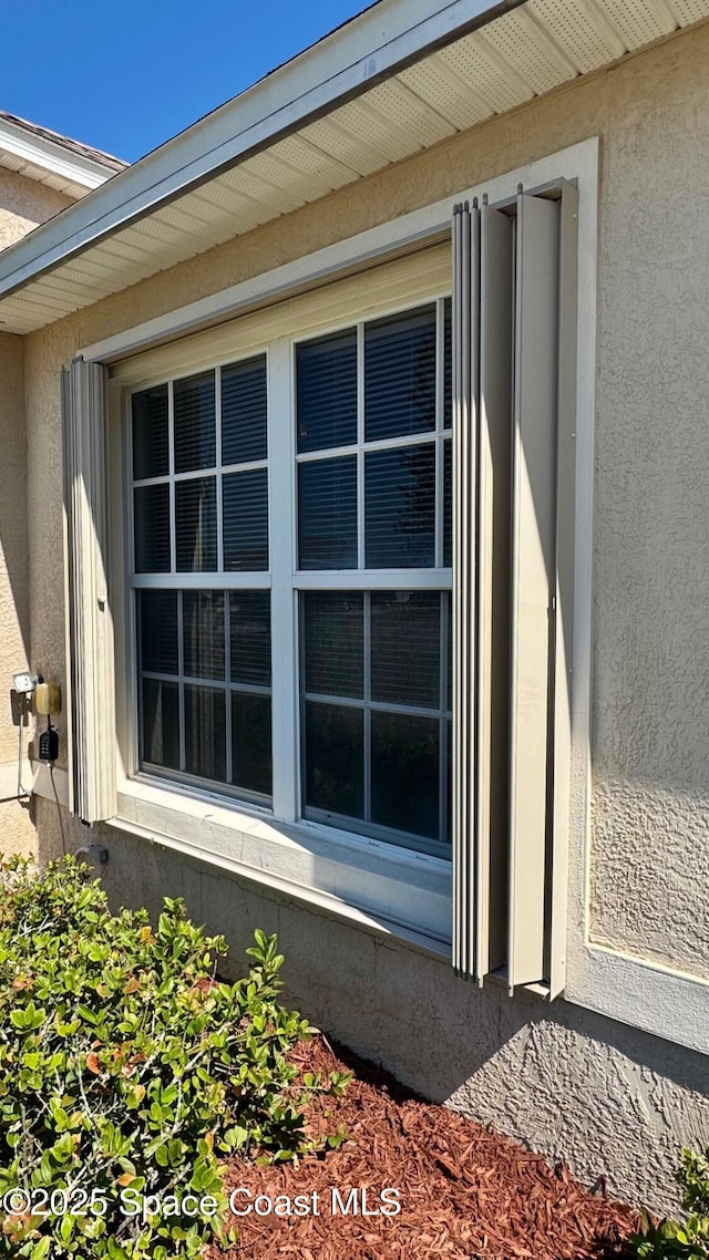 details with stucco siding