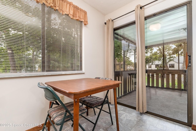 view of dining room