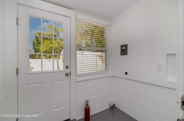 doorway featuring a wealth of natural light