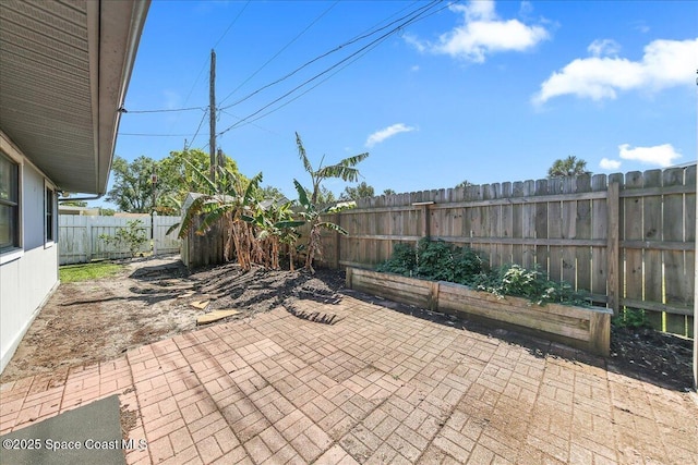 view of patio / terrace with a fenced backyard