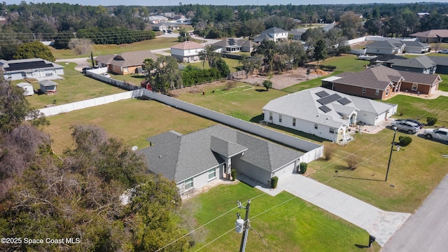 drone / aerial view featuring a residential view