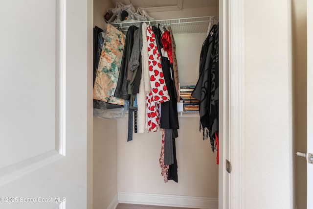 view of closet