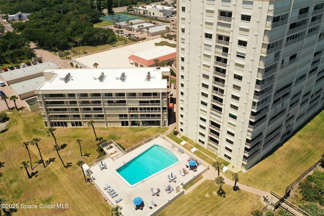 birds eye view of property