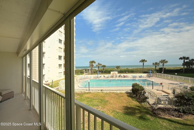 view of balcony