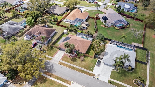 birds eye view of property featuring a residential view