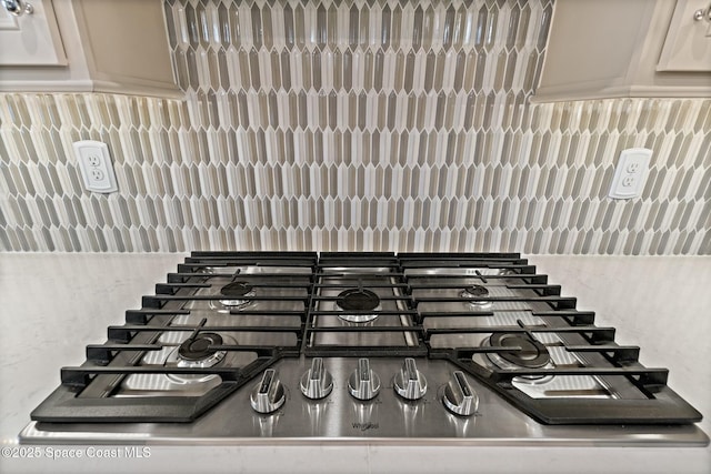 room details featuring stainless steel gas stovetop